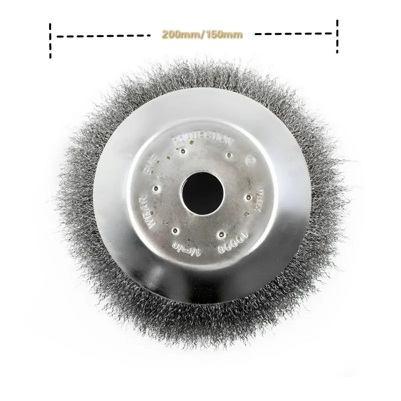 6/8 Inch Grass Trimmer Head Steel Wire Trimming Head Rusting Brush Cutter Mower Wire Weeding Head for Lawn Mowe