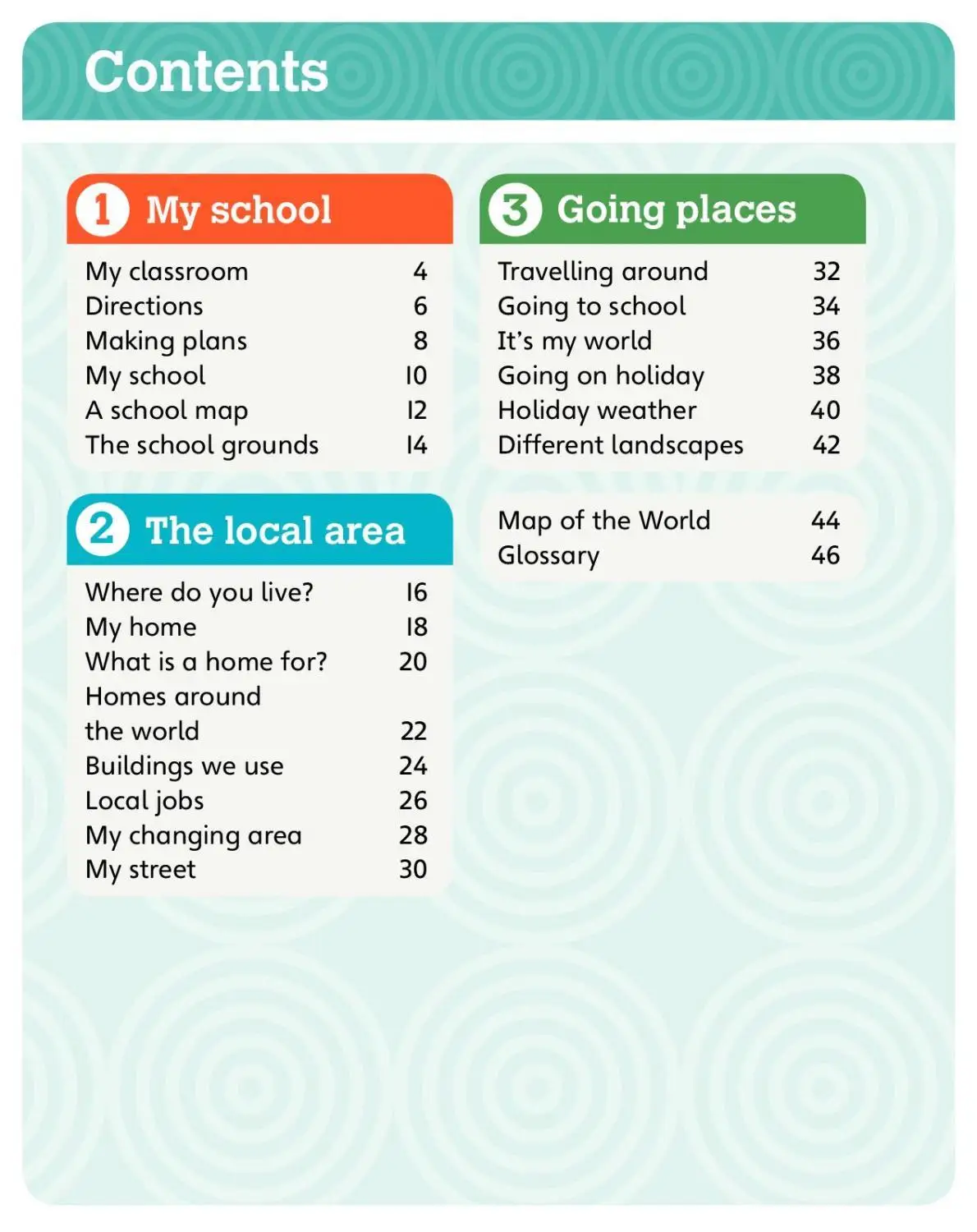 Oxford Internacional Geografia Primária Nível 1-6 Escola Livro do Aluno Livro didático Crianças Aprendizagem Inglês