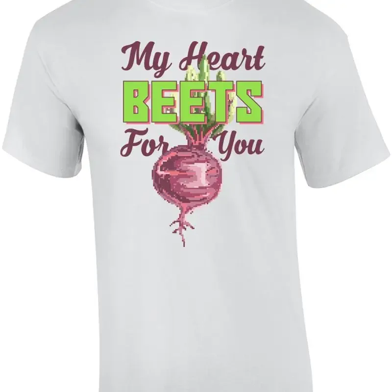 My Heart Beets For You Retro Pun T-Shirt
