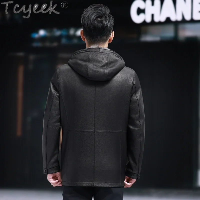 Manteau Hiver Homme Doublure Polaire - Capuche - Coupe-vent Imperméable - Pour Randonnée, Ville, Travail