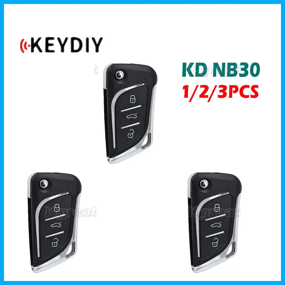 

1/2/3pcs KEYDIY KD NB30 Car Remote Key NB Series Multifunction Remote Key 3 Buttons for KD900/KD MINI/KD MAX Key Programmer