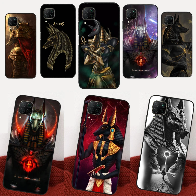 Anubis Ancient Egyptian God Case For Huawei P30 P20 P40 Lite P60 Pro P Smart Nova 9 10 SE 5T 3i 7i 8i 11i Y60 Y61 Y90