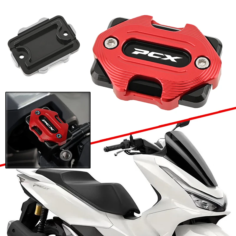 PCX الجبهة الفرامل أسطوانة رئيسية خزان السائل غطاء غطاء لهوندا PCX 160 150 125 pcx160 PCX150 PCX125 دراجة نارية الملحقات #1
