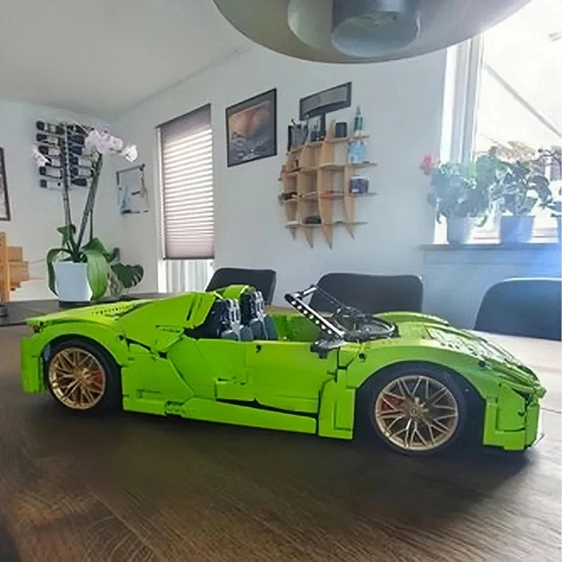 MOC-159171 Super Samochód Sportowy 918 Spyder Model Samochodu Klocki Cegły Puzzle Zabawka Prezent na Święta dla Dzieci