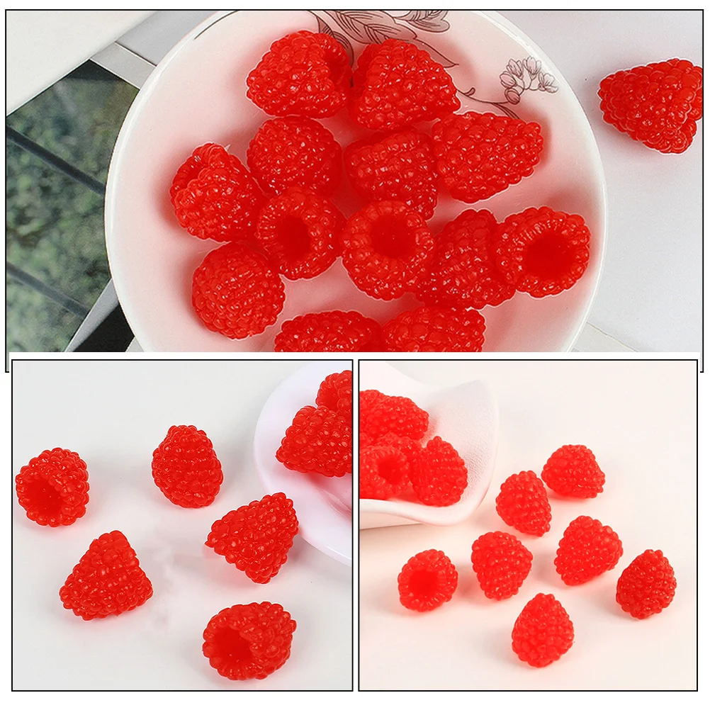 16pcs Simulation Strawberry Raspberry Model Realistic Texture Eye catching Colors Unique Gift Versatile Display Artificial Fruit