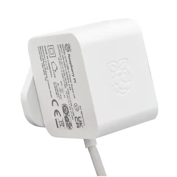 Official Raspberry Pi 5 Power Supply 27W USB-C Adapter 5.1V 5A With PD Standard Support