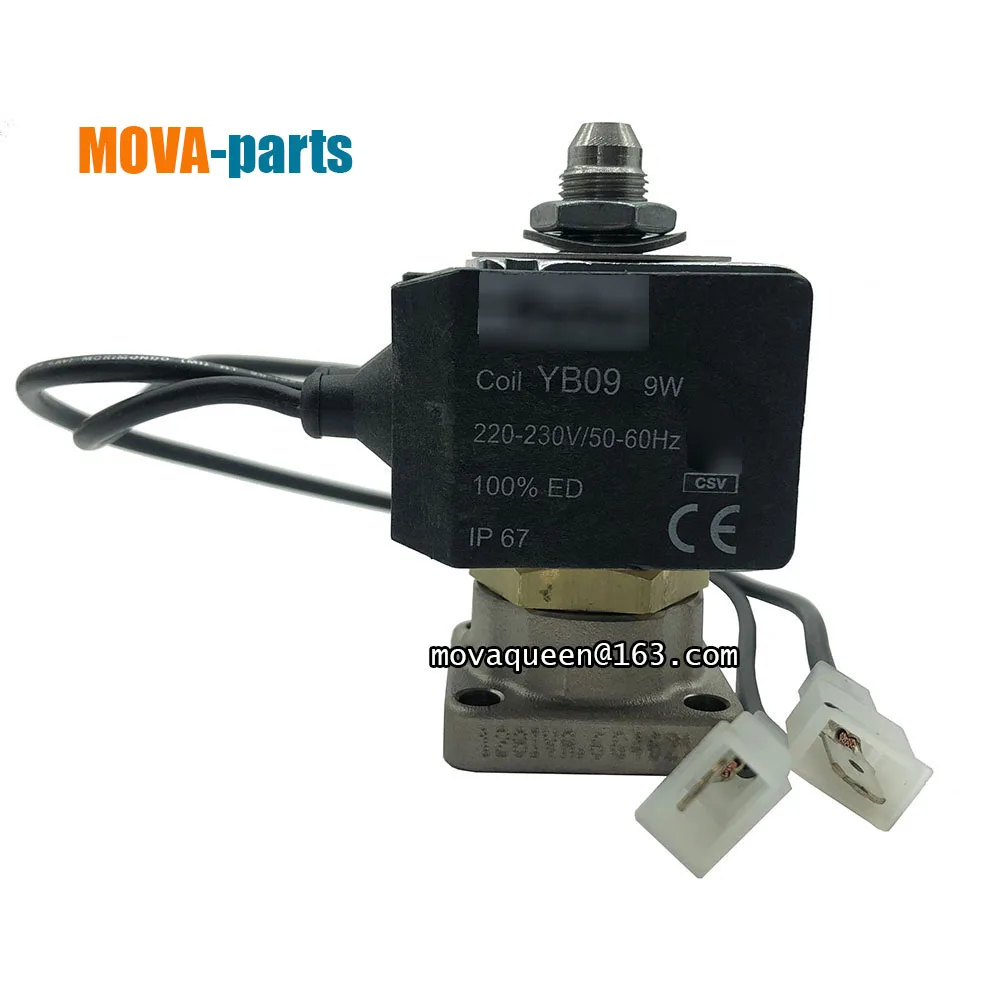 

Semi-Automatic Coffee Machine Spare Parts 3 Way AC230V YB09 9W Solenoid Valve With Wire For EXPOBAR Espresso Machine Replacement