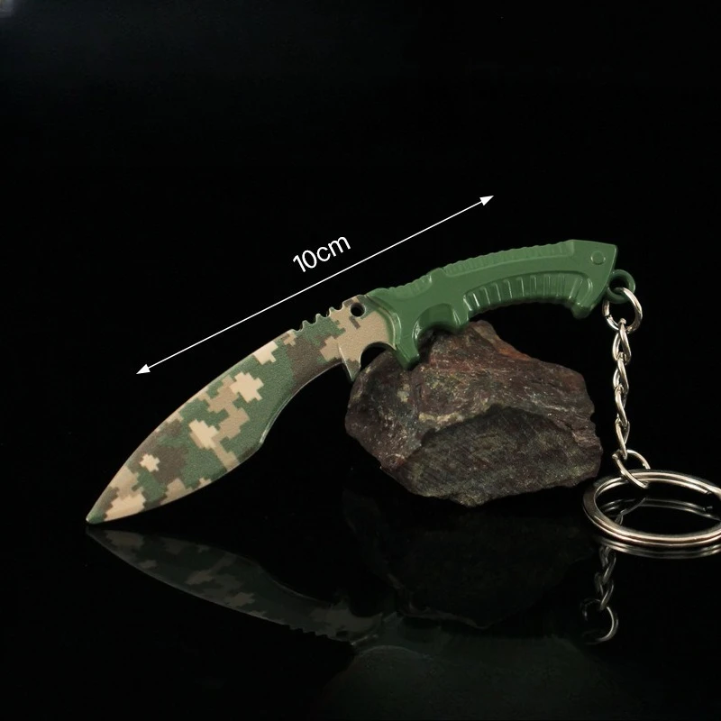 10cm/3.93in GO Gra Mini Nepal Brelok Gadżety Sztylet Metalowy Model Broni Leśny Las Wisiorek Nóż do Otwierania Pudełek Zabawka dla Chłopca Prezenty