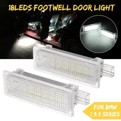 2PCS LED Courtesy Footwell Under Door Interior Light 63316972605 For BMW E60 E70 E90 E92 E93 E87 E88 F02 F10 F20 X5 M3 MINI Z4