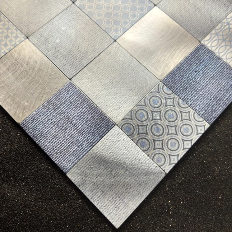 

Настенная самоклеящаяся наклейка керамическая плитка фоновая стена из нержавеющей стали металлическая самоклеящаяся