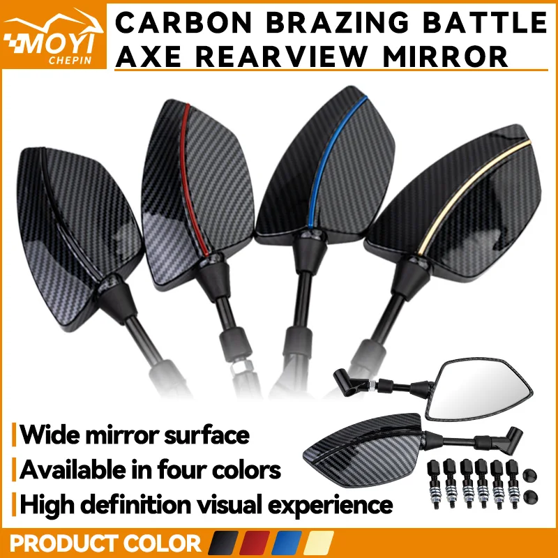 

For Vespa Honda Kawasaki Ducati Duke Yamaha BMW GSXR Vstrom Tuono 1100 V4 Trident660 8MM 10MM m8 m10 Motorcycle Rearview Mirrors