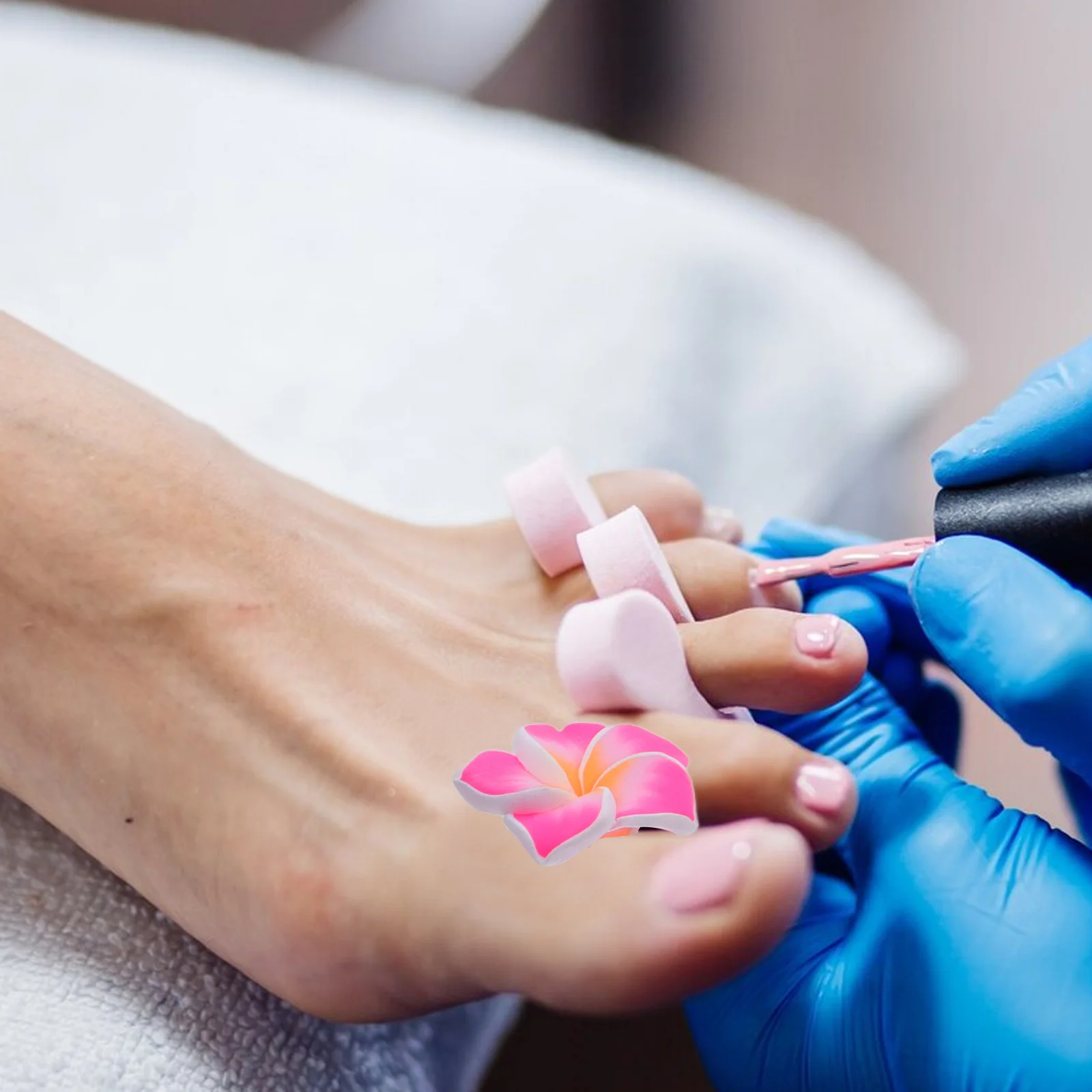 24Pcs Silicone Toe Separators Soft Comfortable Pedicure Nail Art Tool for Precision Polish Easy Clean Reusable Versatile Foot