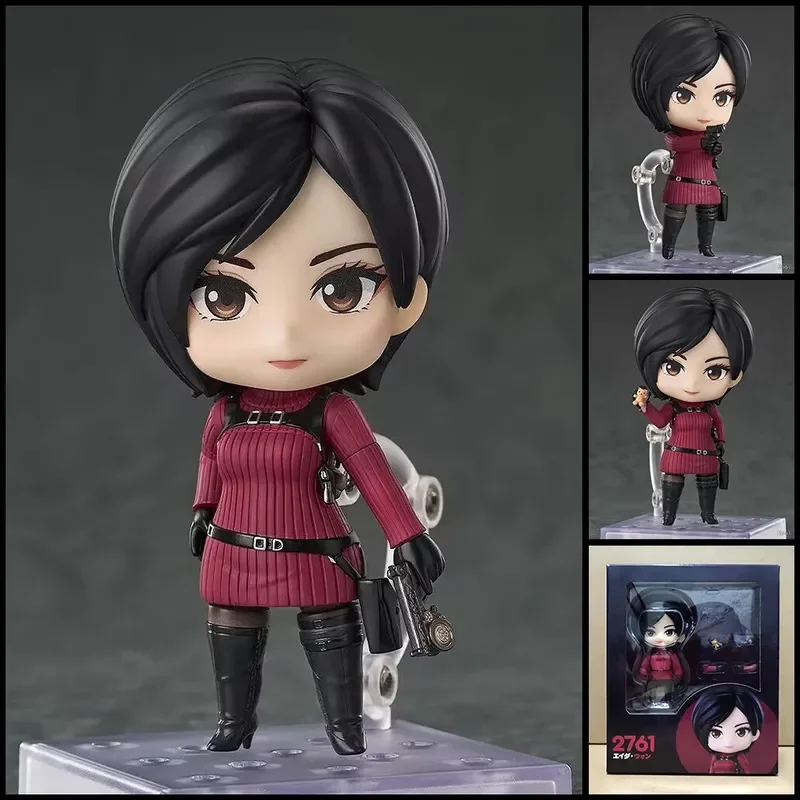 Resident Evil Nendoroid Figure Set Ada Wong Leon S. Kennedy #2761 #2337 Swappable Faces Movable Joints Anime Toys Gifts For Fans view 2