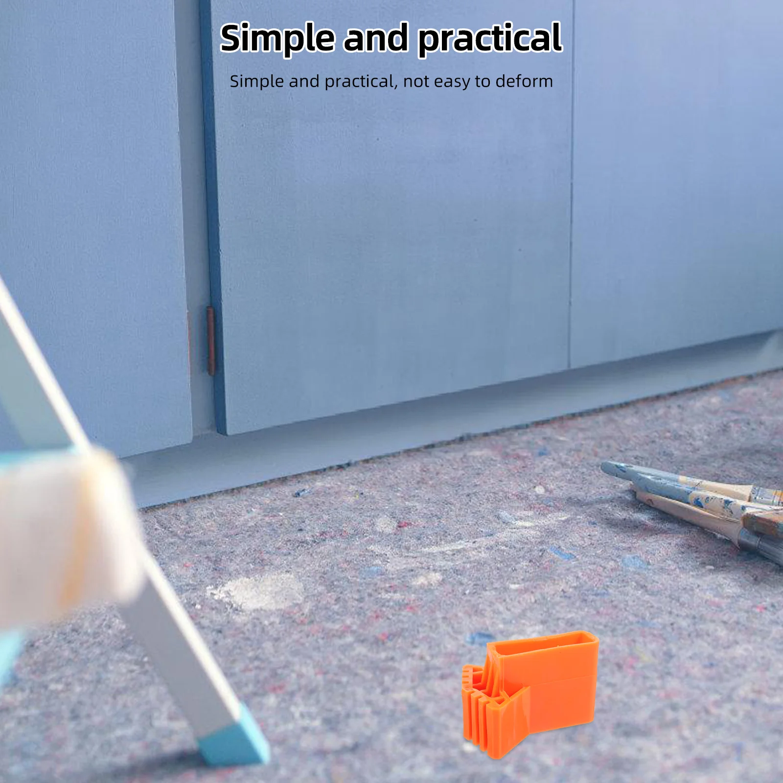 2 قطعة منصات القدم سلم البرتقال البلاستيك استبدال المضادة للانزلاق الساق قبعات ل تمديد للطي سلالم استقرار حماية البناء #5