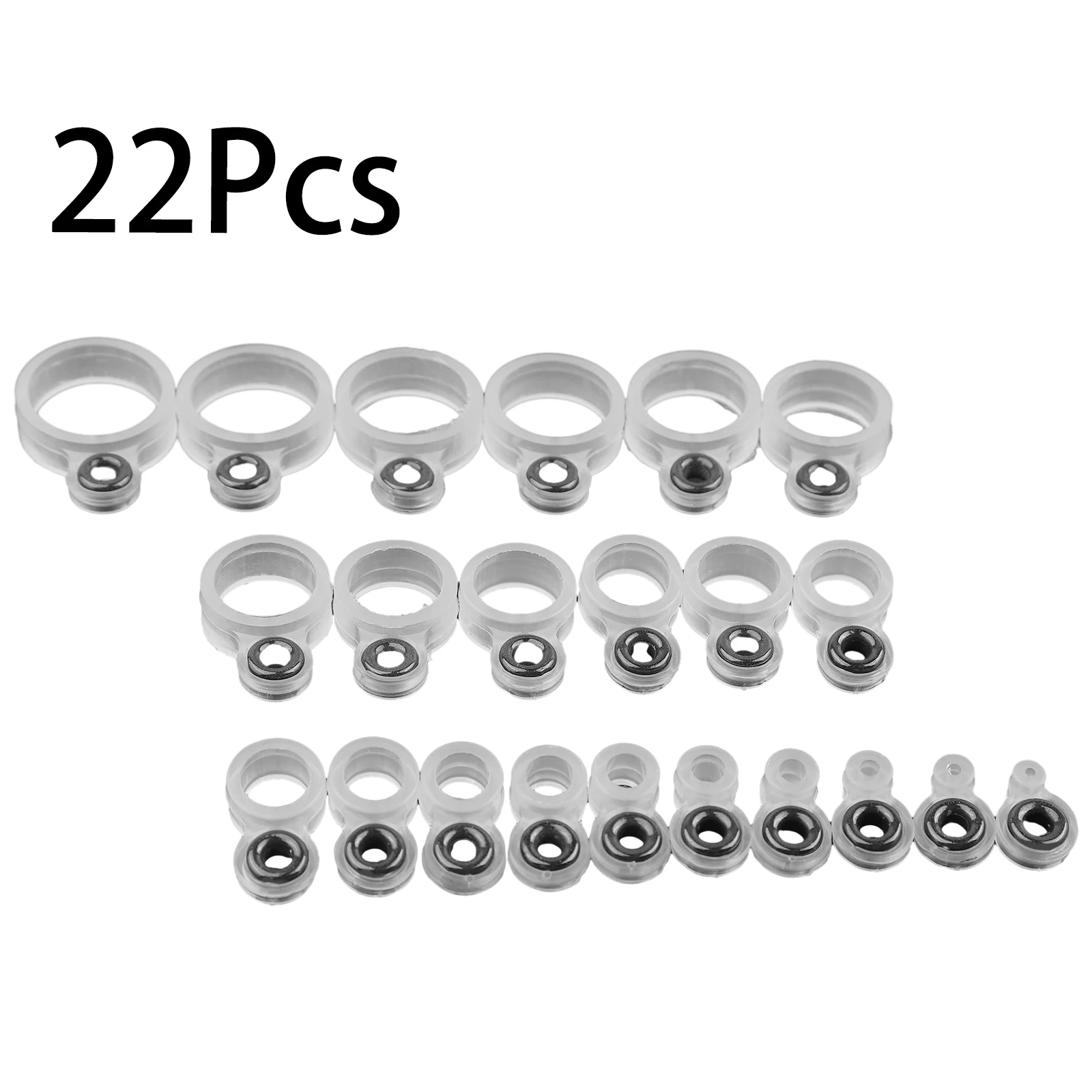 

14/22 шт., высококачественная силиконовая направляющая для удочки, проволока, керамическое кольцо, ремонтный комплект, направляющие для лески, товары для пляжной рыбалки