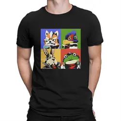 Star Warhol Fox maglietta da uomo Star Fox Game O Neck maglietta in tessuto a maniche corte divertenti regali di compleanno di alta qualità