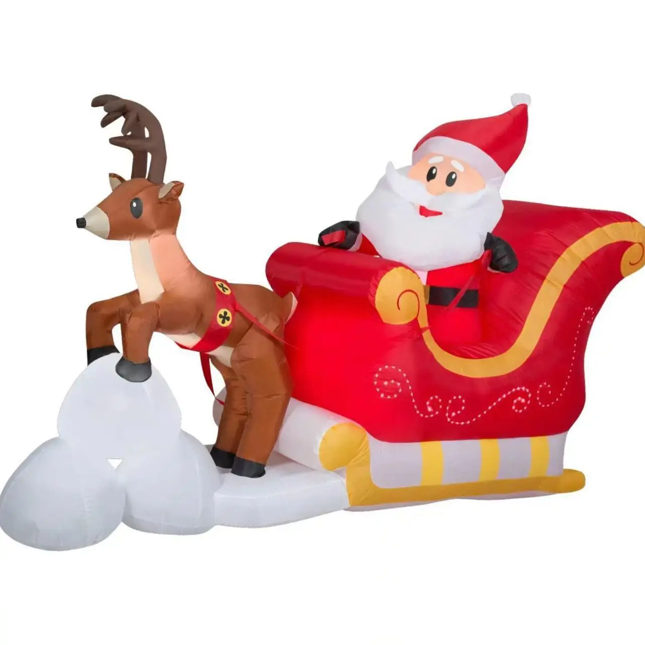 

Blow up Yard Decoration Inflatable Santa Claus with LED Lights with Reindeer