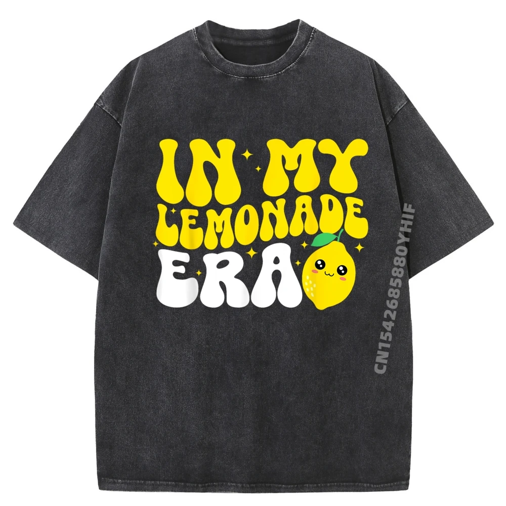 

In My Lemonade Crew Era Lemon Stand Lemonade Одежда для предпринимателя Футболки с рисунком Мужские потертые Camisetas Hombre для отдыха