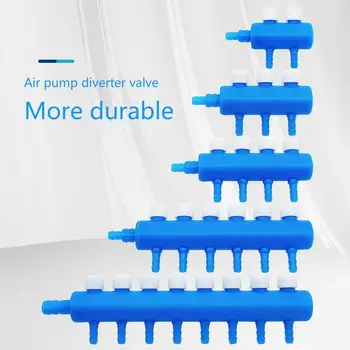 Akvaryum hava akış kontrol vanası 2 ~ 8 kafaları hava pompası hortum bölücüler oksijen boru hortum distribütörleri balık tankı hava pompası aksesuarları