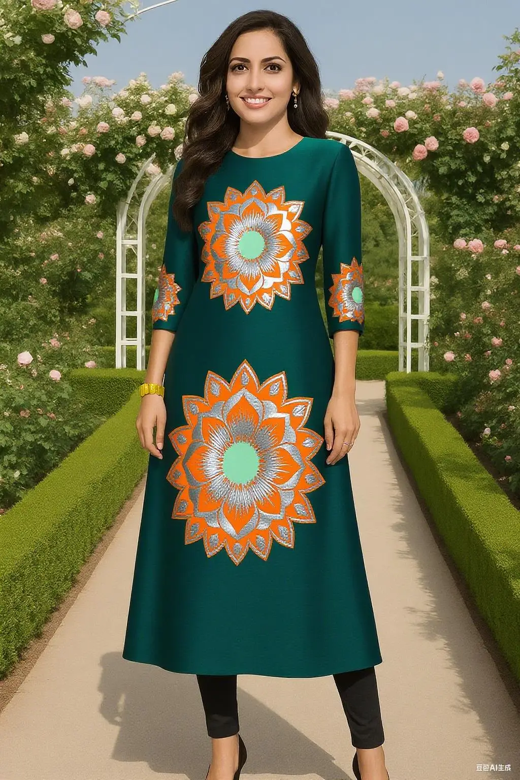 فستان كورتة مريح عصري للنساء المسلمات بحاشية مقطوعة أنبوب مستقيم عباية عرقية غير رسمية فستان نسائي عباية عباية تركية #3