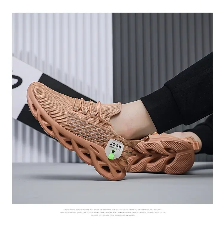Sommer Herren Sport-Laufschuhe Schwarze Jogging-Sneaker Freizeitschuhe Outdoor Atmungsaktives Mesh Damen Leichte Stoßdämpfung Übergrößen – Detail 4