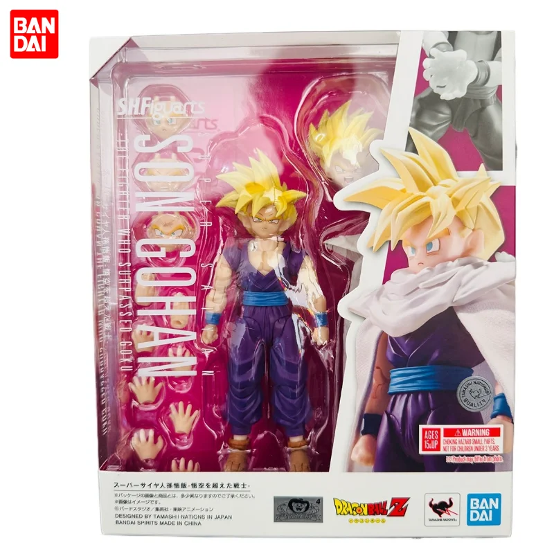 

Оригинальная коллекционная фигурка Bandai SHF Dragon Ball Z Сон Гохан Супер Сайян 2 в наличии, игрушка-кукла, подарок