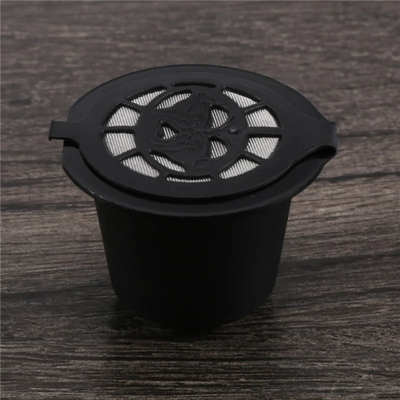 10 قطعة مرشحات كبسولات القهوة القابلة لإعادة الاستخدام القابلة لإعادة الملء لنسبرسو مع فرشاة ملعقة اكسسوارات المطبخ فلتر القهوة