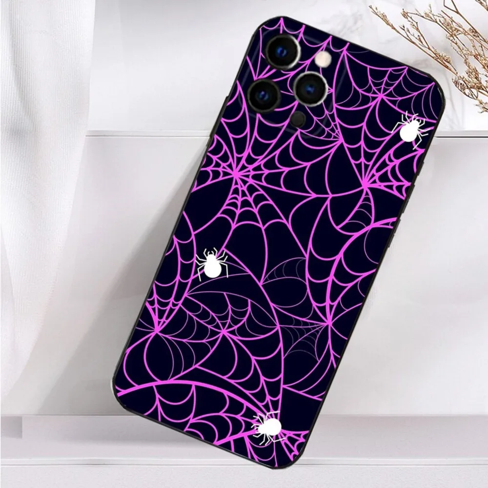 حافظة هاتف رائعة على شكل حرف S لهاتف آيفون 16,15,14,13,12,11 Plus,Pro Max,XS,X,XR,SE,Mini,8,7 غطاء أسود من السيليكون الناعم #3