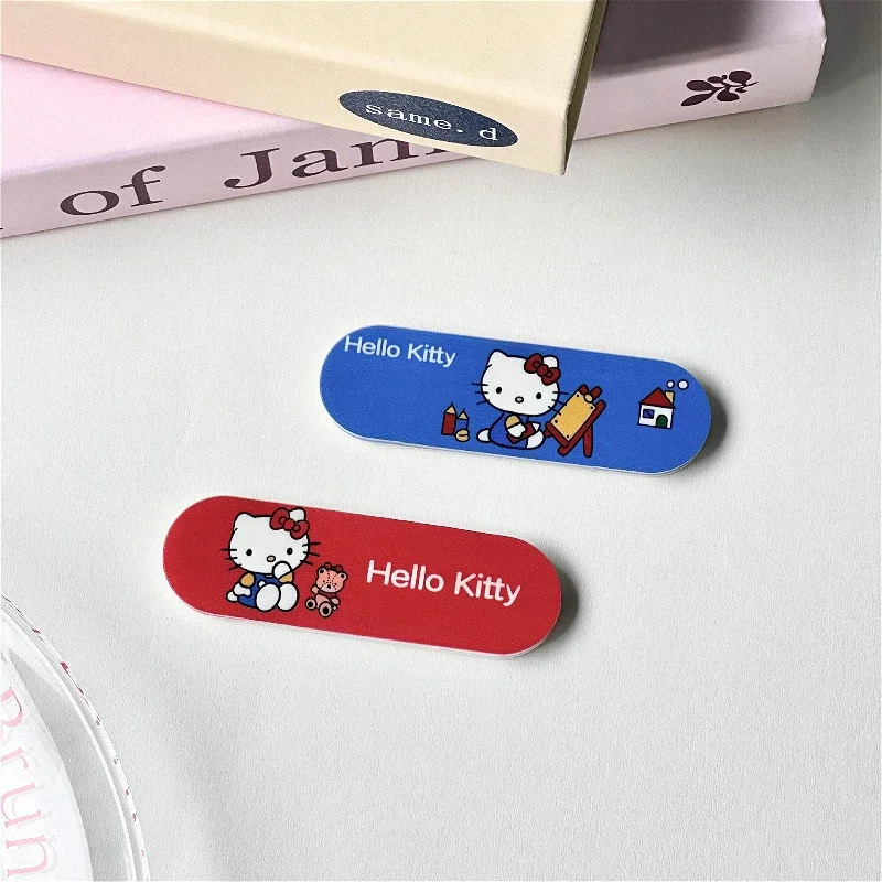 Kawaii Hello Kitty Pflasterförmiger Handyhalter, verstellbarer Push-Pull-Klebegriffständer, trendiges Handy-Zubehör, Geburtstagsgeschenke