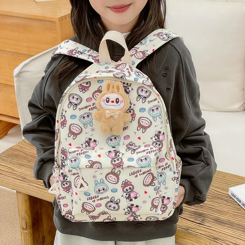 

LABUBU Cute Children's Backpack New Fashion Cute Backpack Light Kindergarten Leisure Schoolbag for Boys and Girls shoulder bag