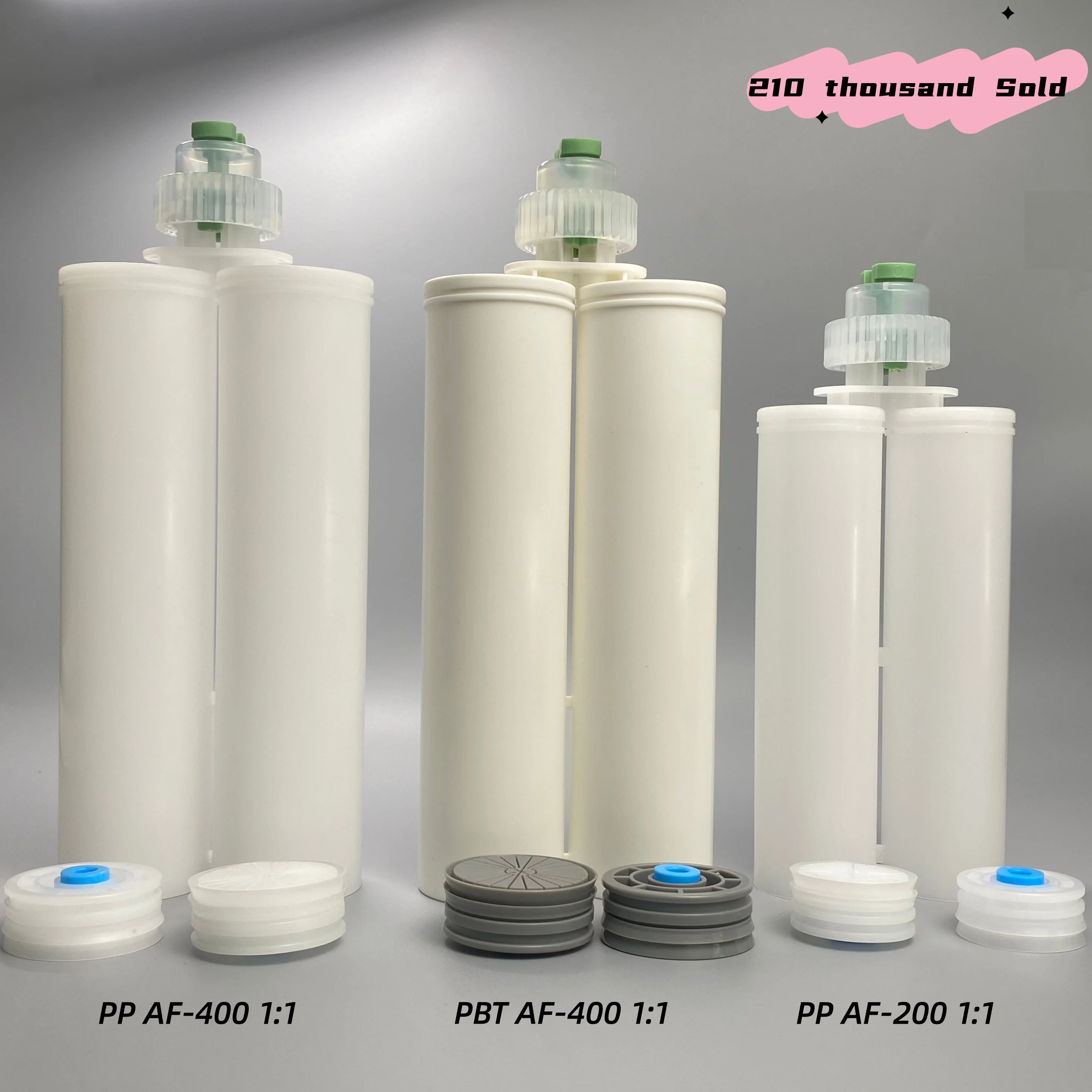 Adhesivo Epoxi Dual 2K PP PBT 1:1 2:1 4:1 10:1 en Cartucho AB de 200mL 400mL para Inyección Química y Anclaje de Plástico