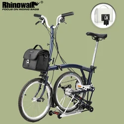 Rhinowalk Bike Front Bag 7L Waterproof Portable Bicycle 7L Waterproof Bag Fit Brompton Folding Bikes Bike Outdoor Shoulder Pack