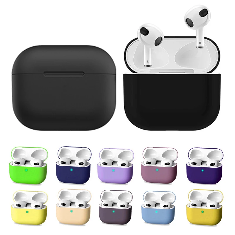 Earphones Case For Airpods 3rd generation Silicone Cover Wireless Bluetooth Case for airpods 3 funda Accessories Skin Sticker