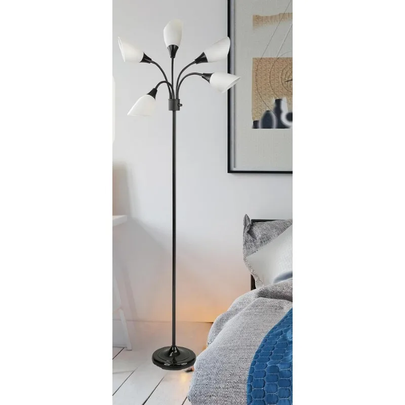 Imagem -05 - Multi-cabeça Medusa Floor Standing Lamp Posicionável Acrílico Branco Tons Interruptor do Modo de Luzes Alto Moderno Luz