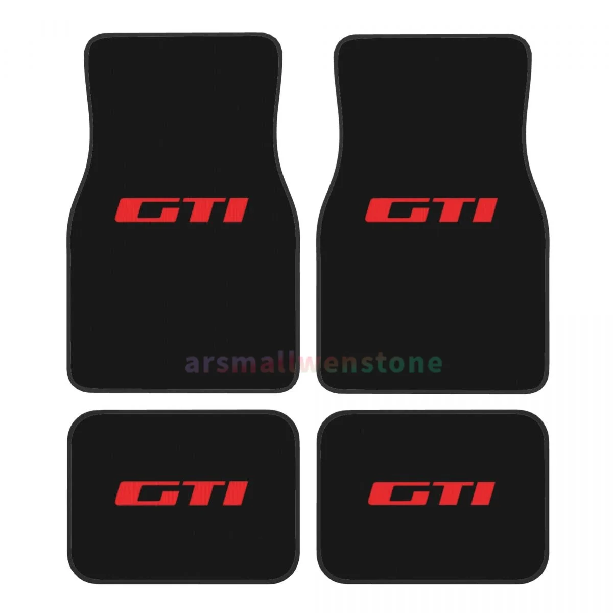 GTI Crystal Velvet Car Floor Mats Set of Four Anti Fouling Car Mats Carpet Anti Slip Car Floor Mats 4PCS