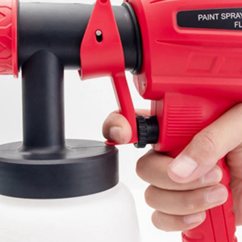 2025 Nuovo 800ML Rosso Pistola Elettrica Strumento Pistola A Spruzzo Elettrica Spruzzatore di Vernice Per Auto Per Uso Domestico Rosso Pistola A Spruzzo Elettrica