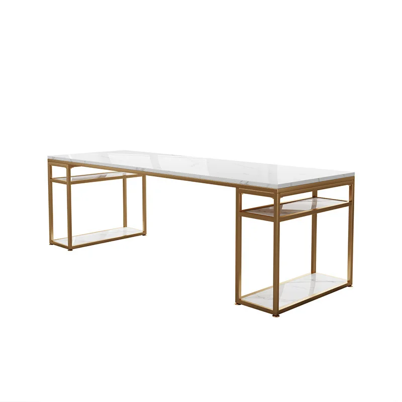 

Nordic Single Office Staff Desk Chair Designer Study Student Desk, Marble Computer Desk