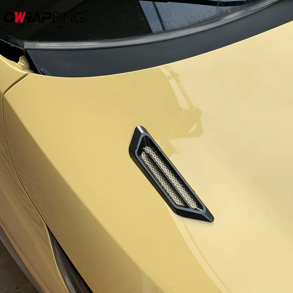 العالمي 2 قطعة سيارة SUV تدفق الهواء الحاجز الجانب تنفيس أعواد تزيين السيارات العامة ديكور لملصقات السيارات الجانبية التصميم #5