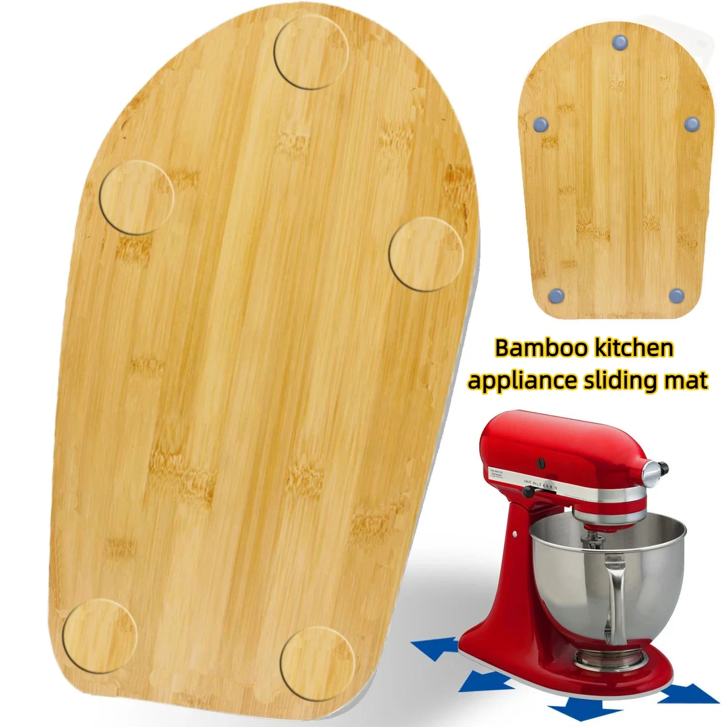 

For KitchenAid's Bamboo mixer slider, 4.5-5QT diagonal head vertical mixer, universal sliding pad for kitchen appliances