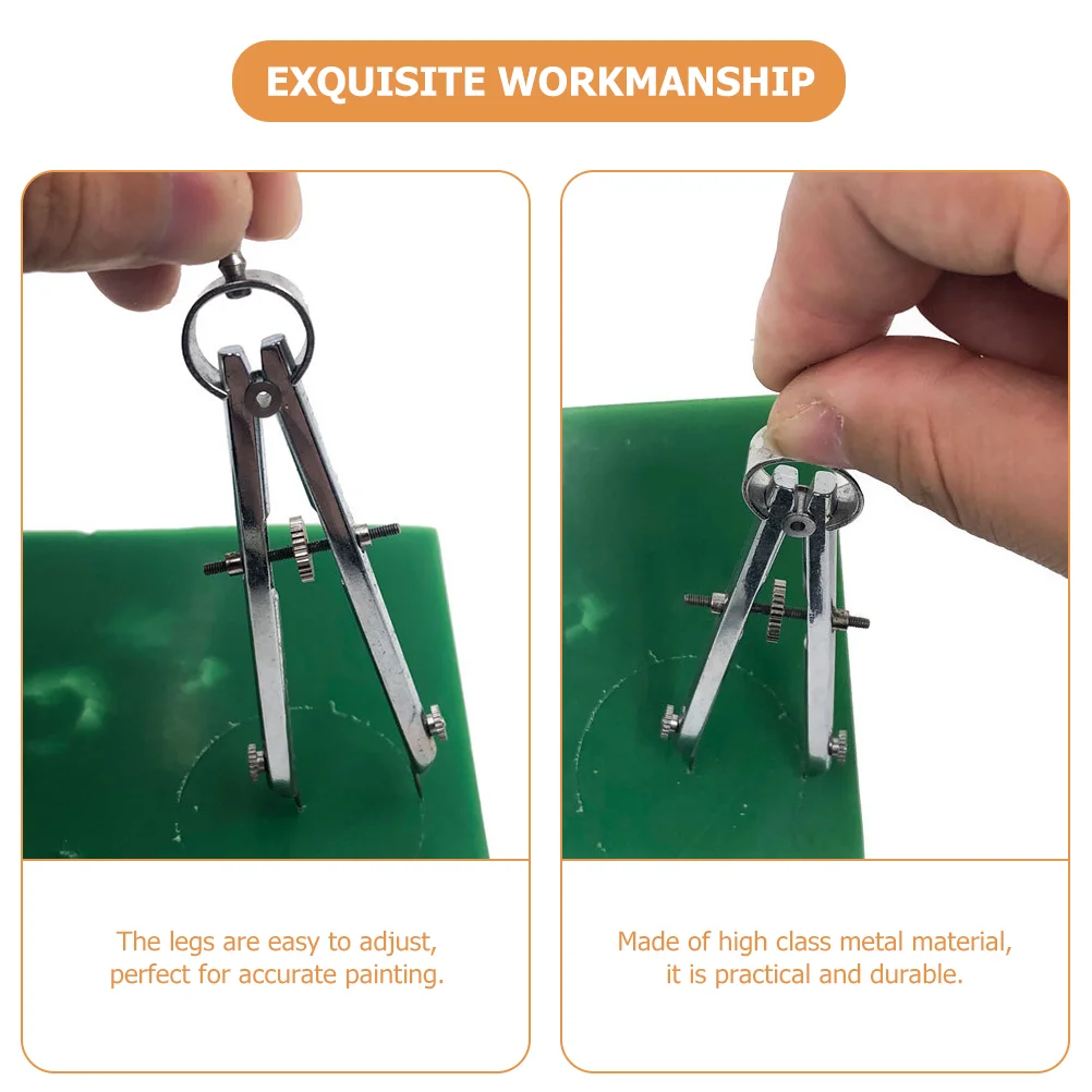 Screen Door Work Compass Compasses Thermometers Keychain Metal Geometry Kit Multi-function