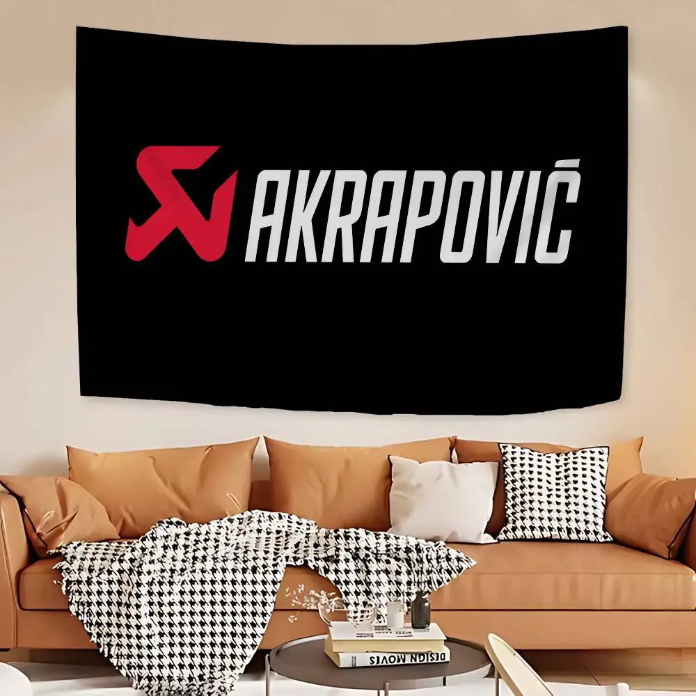

A-Akrapovics LOGO Cartoon Tapestry Wall Hanging Decoration Household Home Decor