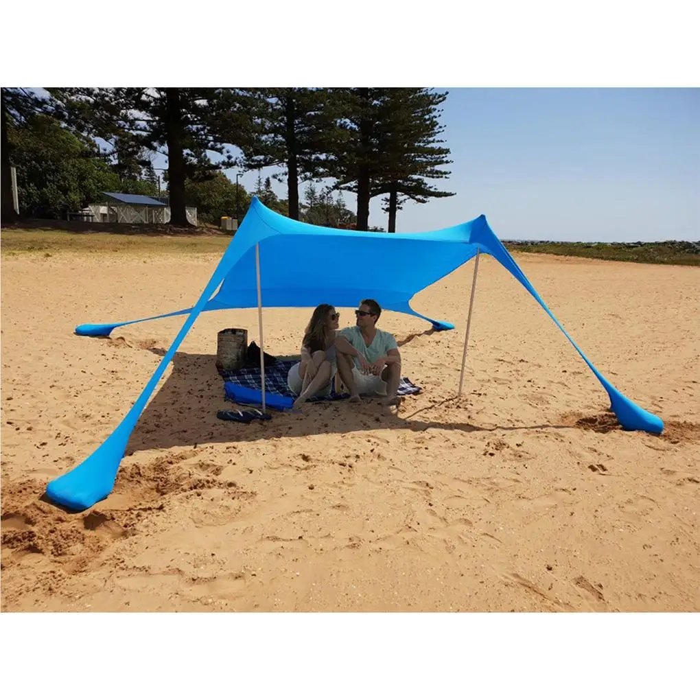 Portable Beach Sun Shelter Lightweight Durable Beach Shade Easy Setup Beach Sun Shade Canopy