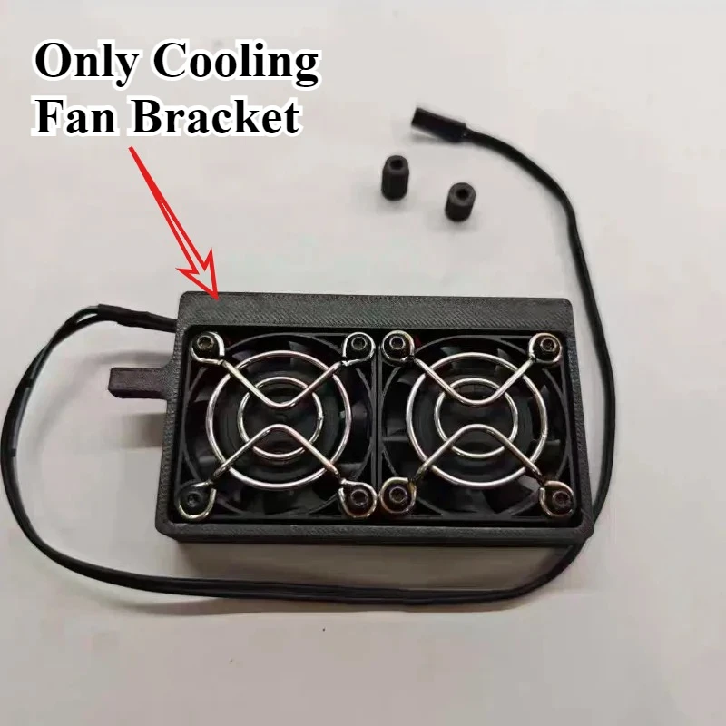 RC Cooling Fan Bracket 4010 Fan Mount Custom Fixing Holder for KM 1/8 T‑Rex Tyrannosaurus RC Monster Truck Upgrade Accessories