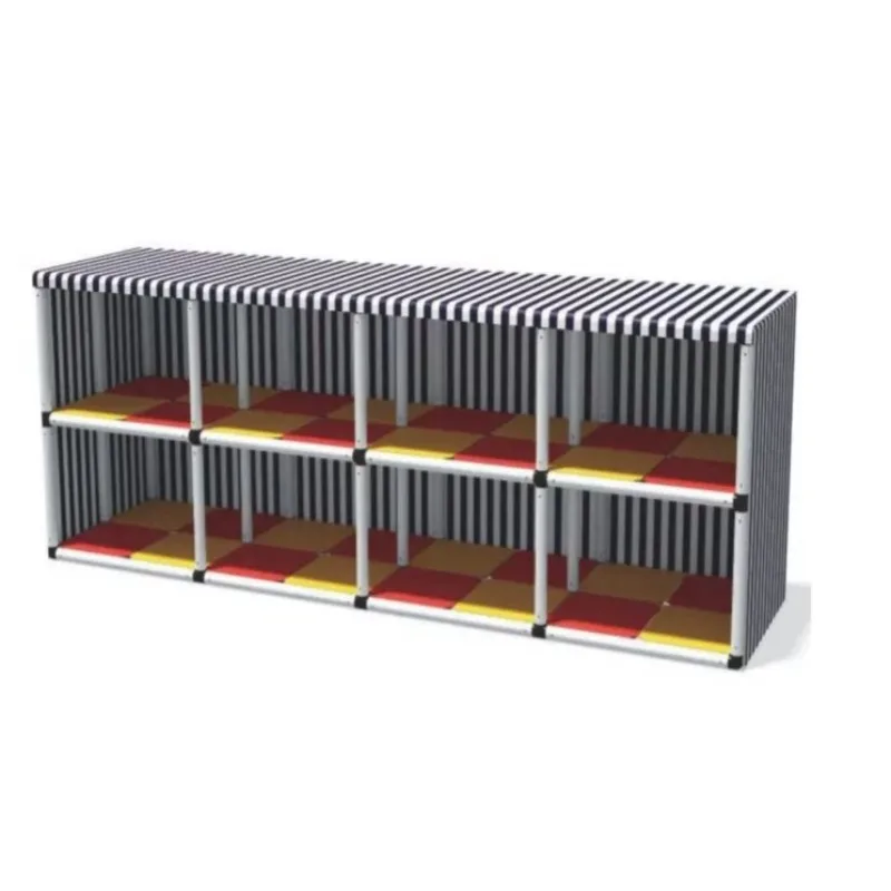 Kindergarten outdoor storage rack building block equipment locker car toys rainproof storage shed mobile storage cabinet