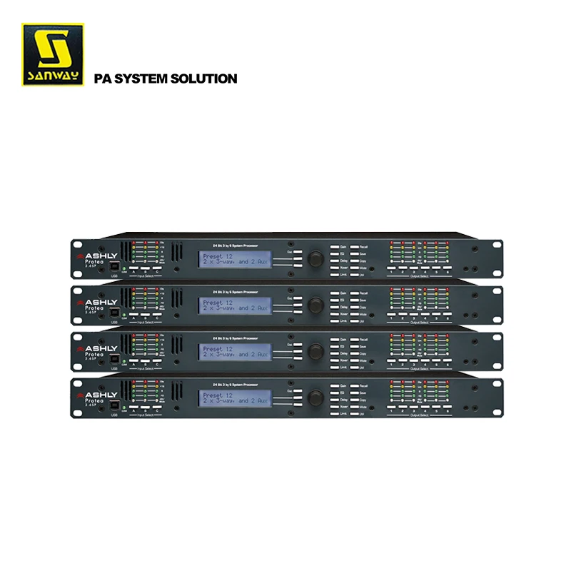 

Protea 3.6SP Professional Audio Digital Processor 3 in 6 out Stage Equipment with USB Connectivity