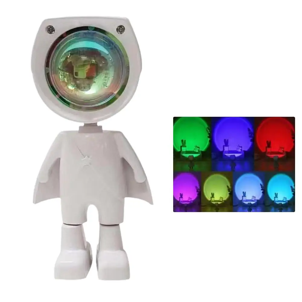 360 °   Вращающийся светодиодный проектор Astronaut Sunset с USB-зарядкой |   Регулируемый светильник Halo Mood для детей