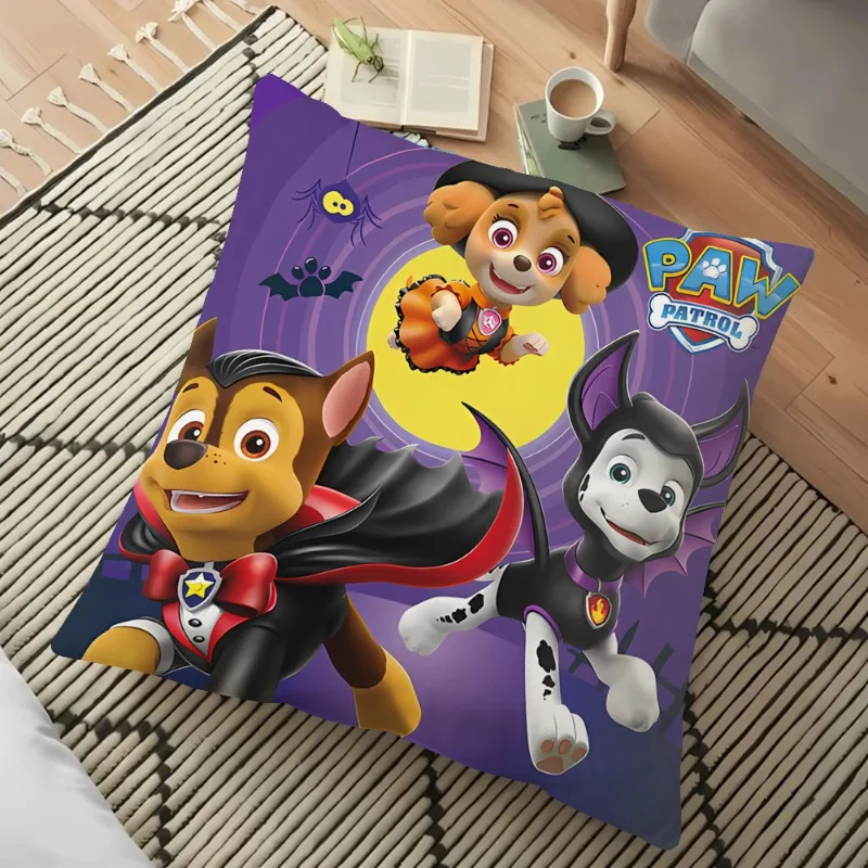 باو دوريات أنيمي طباعة غطاء وسادة ، مطاردة سكاي ، وسادة كارتون لطيف ، ديكور الهاليان ، إكسسوارات منزلية ، هدايا الموضة للأولاد والبنات