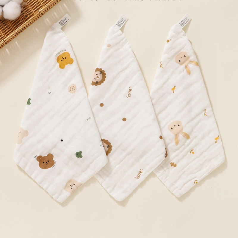 Soft Cotton Baby Saliva Towel Newborn Muslin Squares 6 Layer Guaze Kids Face Wash Towel Burp Cloths for New Born Baby Care Item