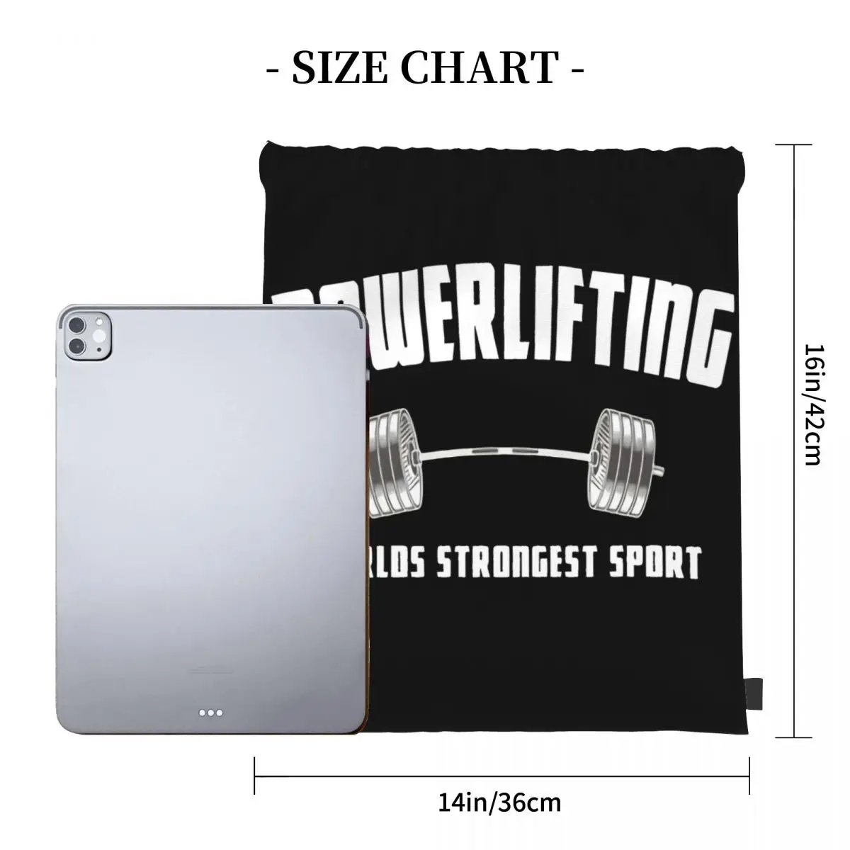 Weightlifting Gym Strongman Bench Press Deadlift Any Logo Drawstring Bag Backpack Handbag Travel Bag Game Men's Drawstring