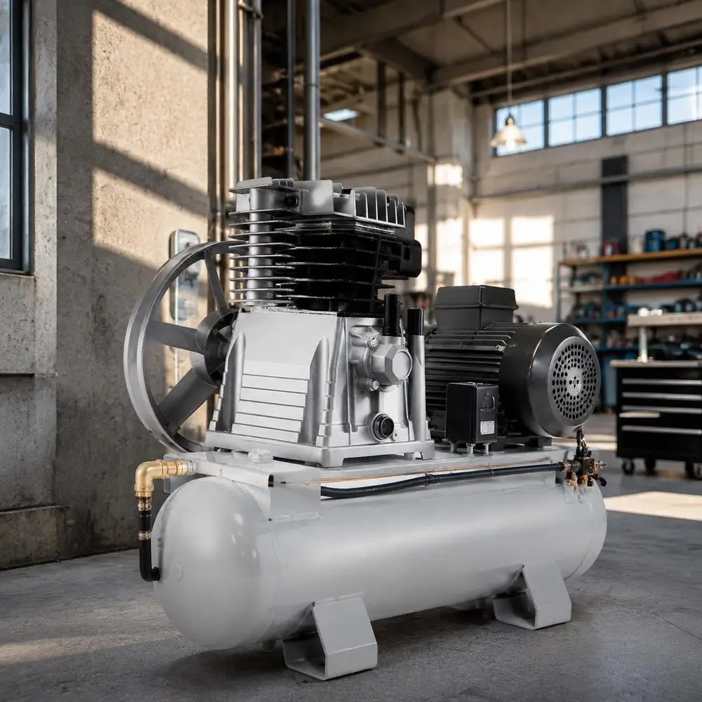 3-kW-Kompressoreinheit, 2-Zylinder-Kompressor, 375L Aerotec Kompressor-Luftdruckeinheit Max. 11 Bar für die chemische Industrie